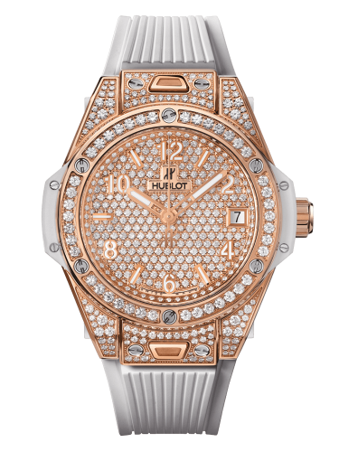 Đồng hồ Hublot Big Bang One Click King Gold White Full Pavé 39mm